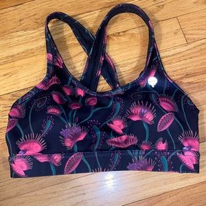 XS BlackMilk Venus Flytrap crop top/sports bra